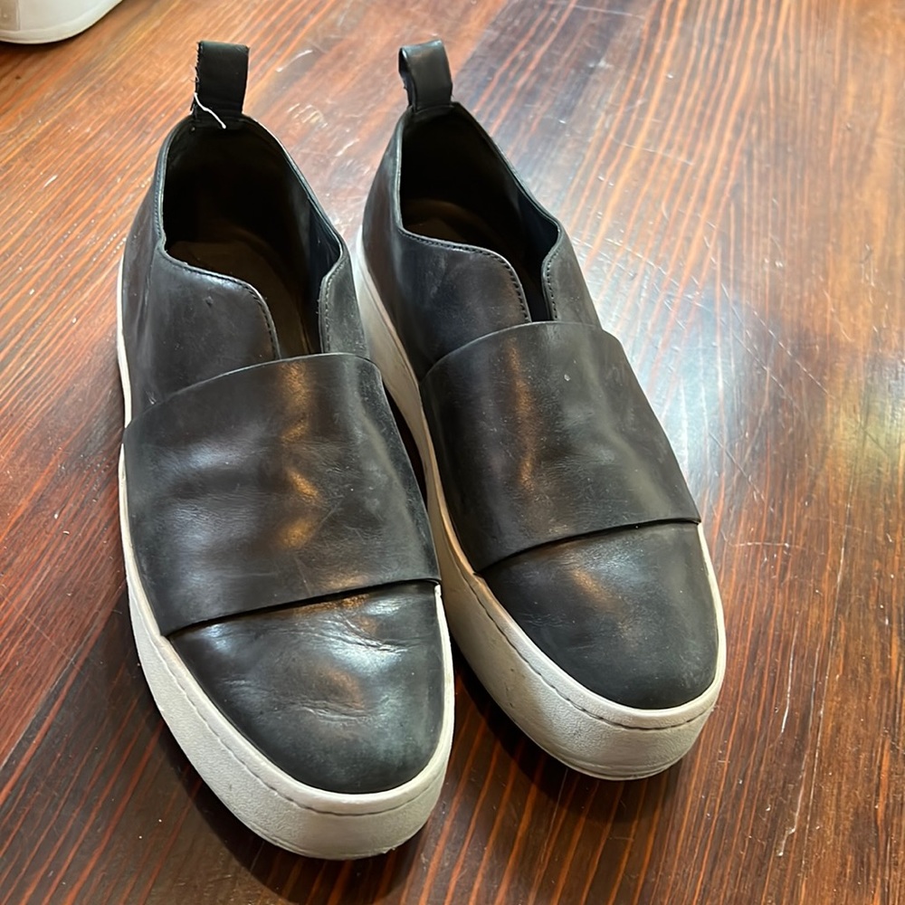 Vince Leather Platform Warren Sneakers